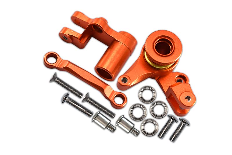GPM Aluminum Steering Assembly For Traxxas XO-01 Supercar – Red, Includes Bearings & Stainless Screws, Upgrade Part #XO048-R - View #6