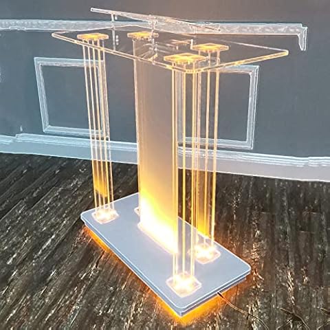 Yofsza Rolling Podium, Led Podium, Portable Podium Stand, Church Pulpit Podium, Pulpits For Churches, Speech Podium, Host Table, Welcome Table, Reception Table, Church Hotel Cover