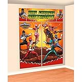 Amscan Power Rangers Dino Charge Scene Setters Wall Decorating Kit