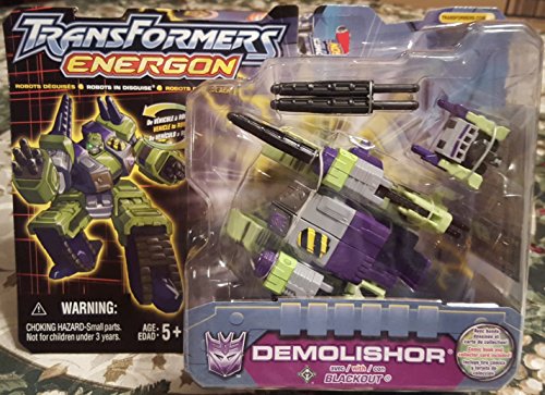 Hasbro Transformers Energon DEMOLISHOR Helicopter w/Blackout Tank ~ K-B Toys Exclusive Variant