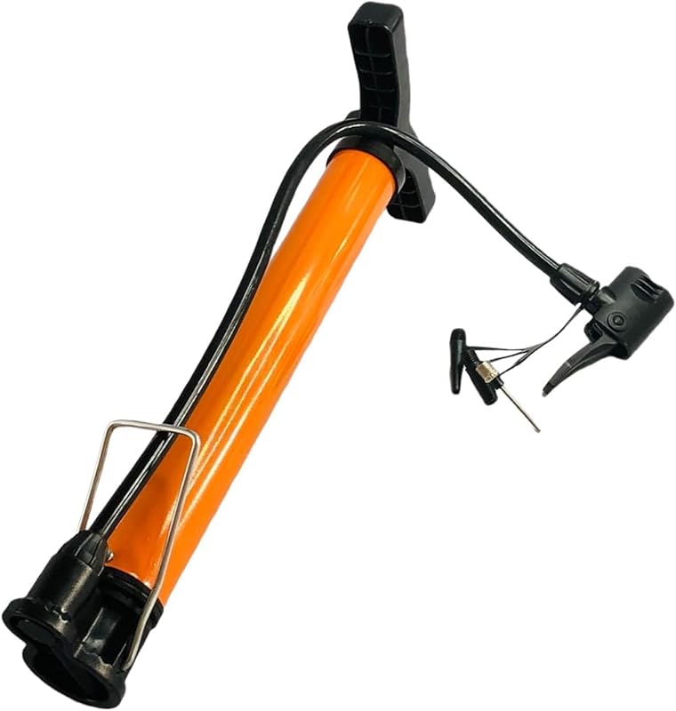 Portable Floor Bike Pump with Dual Presta & Schrader Valves – Includes Ball Needle for Inflating Balls & Tires, Heavy-Duty Air Pump for Bicycles, Mountain Bikes & Sports Equipment