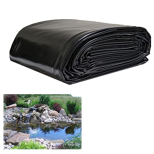 DUBTEDHOU Forro de Estanque de Peces Grandes, Lona de Sellado for Revestimiento de Estanque de HDPE, Resistente al Agua, 0,12 mm(4x4.0m)