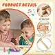 WEFHEF 2 Stück Spinning Ratsche Rassel Holz Krachmacher Holzratsche Geräusche Maker Spinning Ratsche Holzrassel Holz Spinning Klapper Musikinstrumente Kinder für Spiele Parteien Veranstaltungen