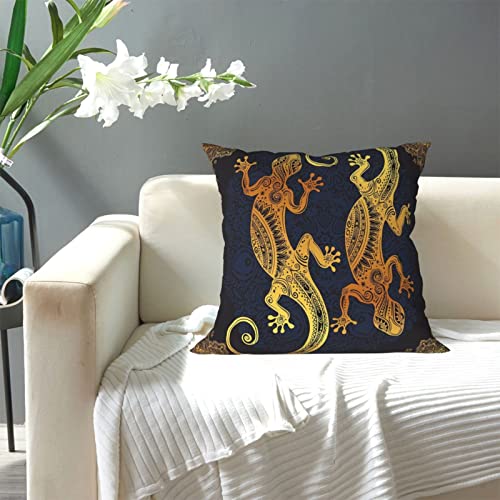 Ewmar Gecko Lizards Throw Pillow Covers Cushion Decorative Pillowcases For Sofa Couch Living Room Outdoor Home Decor #TOP6