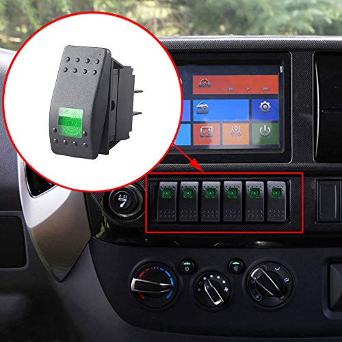 Esupport Car Marine Green Led Toggle Switch Dash 4Pin Pack Of 5 #TOP6