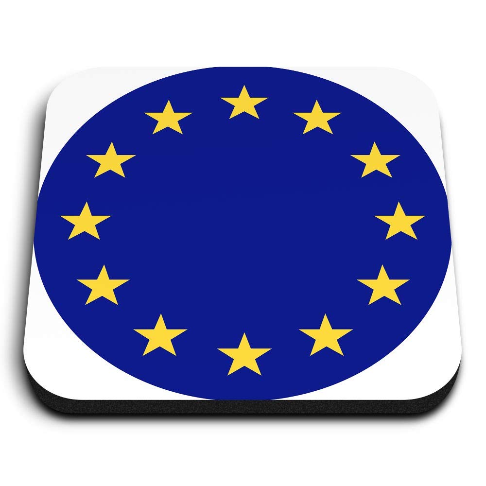 1 x Square MDF Fridge Magnet - EU Europe Flag Map 9022