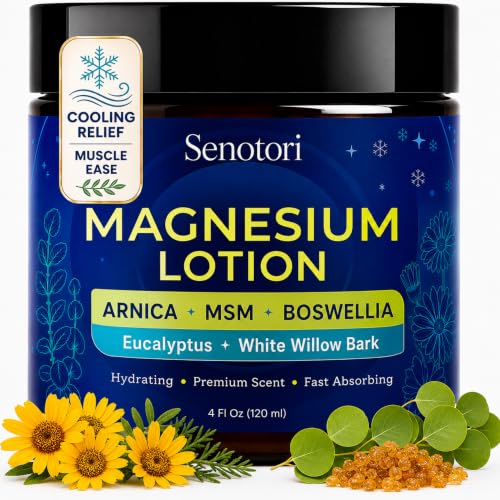 Image of Magnesium Cream for Feet, Muscle with Eucalyptus, Arnica, MSM -4Oz