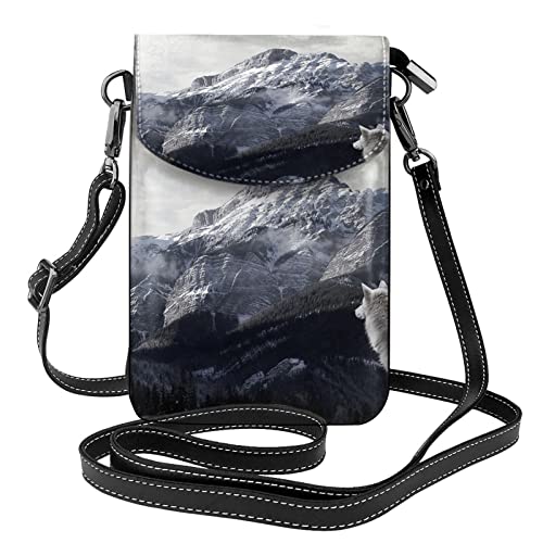 Sac à bandoulière loup : protégez votre téléphone avec cette pochette en cuir