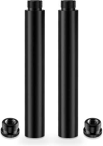 Miniatura 7 de Tubos/Varillas de Extensión para Soporte de Micrófono de 3 PULGADAS (2 PIEZAS), Rosca Universal 5/8-27", Se Adapta a la Mayoría de Soportes de