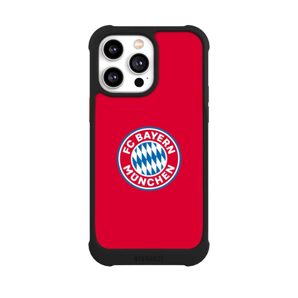 Coque iPhone 14 Pro Max MagSafe noire avec logo FC Bayern Munich NIVOmax - 2