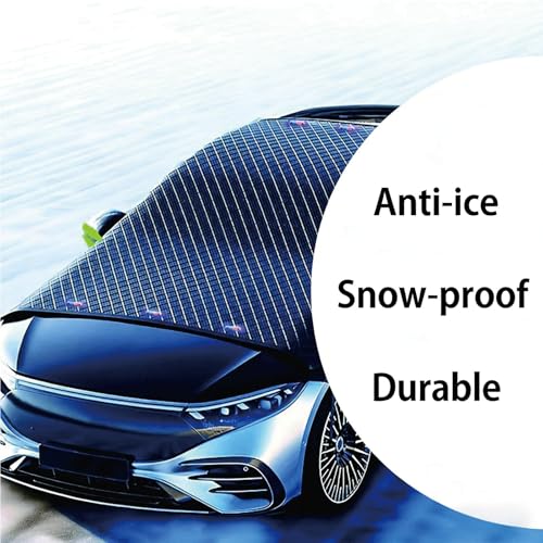 2 Pcs - Windshield Cover for Ice and Snow - 600D Windshield Snow Cover with Side Mirror Cover Heavy Duty, Snow Cover for Car Windshield for Most Cars,Sedan,SUV by Dlengyanmi - Image 4