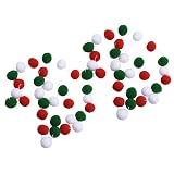 Operitacx 2 Piezas Colgante de Bola de Lana Delicado para Decorar Árbol de Navidad Cadena de Bolas Decorativas Adecuado para Jardín y Restaurante