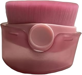 Sminkborstar Ansiktsborste for flera ändamål med fodral, Foundation Blush Powder for flytande kräm, bärbart reseverktyg for smink(Red)