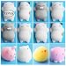Outee Mochi Mini Squishies, 12 Pcs Squishies Toy Cat Mochi Squishies Cat Mini Animal Stress Toys Squishies Cat Mochi Animals Squishies Stress Toys Animal Reliever Stress Squishies Relief