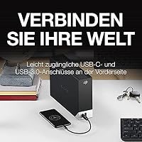 Seagate One Touch HUB 8TB, Externe Festplatte, 2 fach USB Hub, 3.5 Zoll, USB 3.0, PC, Notebook & Mac, inkl. Data Rescue Service (STLC8000400) – Ansicht 2