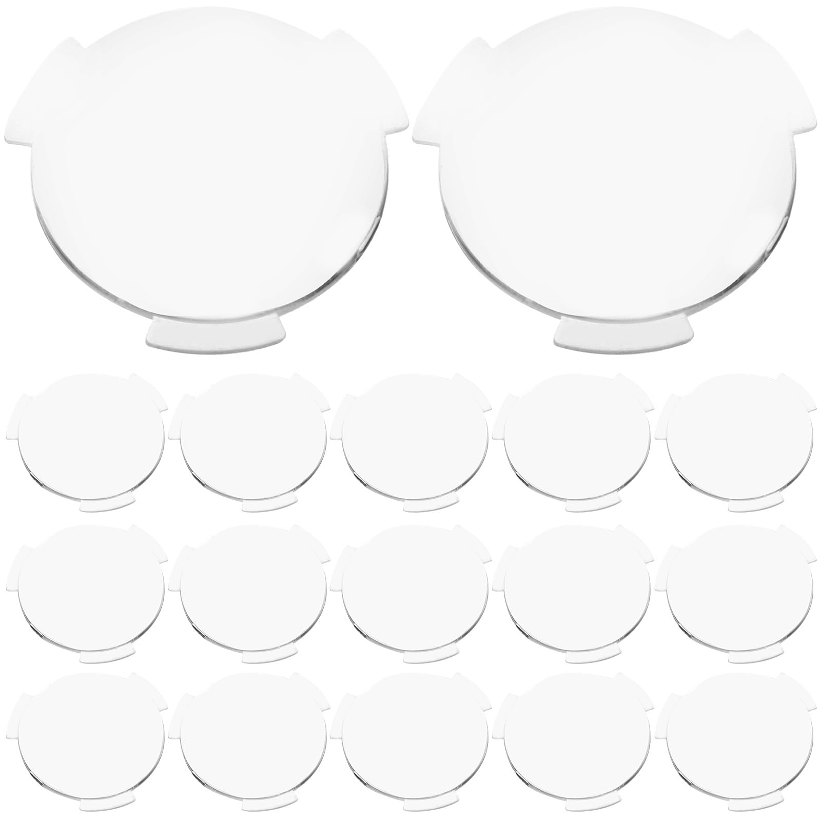 Lurrose Lentes De Realidad Virtual 3D Biconvexas 0.98X0.98X0.07In Juego De 20 Lentes De Repusto para Gafas VR Accesorios Compatibles con Cascos para Experiencias Inmersivas En Hogar Y Grupo