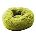 Pet Dog Kennel Bed Lavable Long Plush Cat House Mats Sofa for Dog Chihuahua Dog Basket Puppy Pet Bed XL 80Cm M Fruit Green