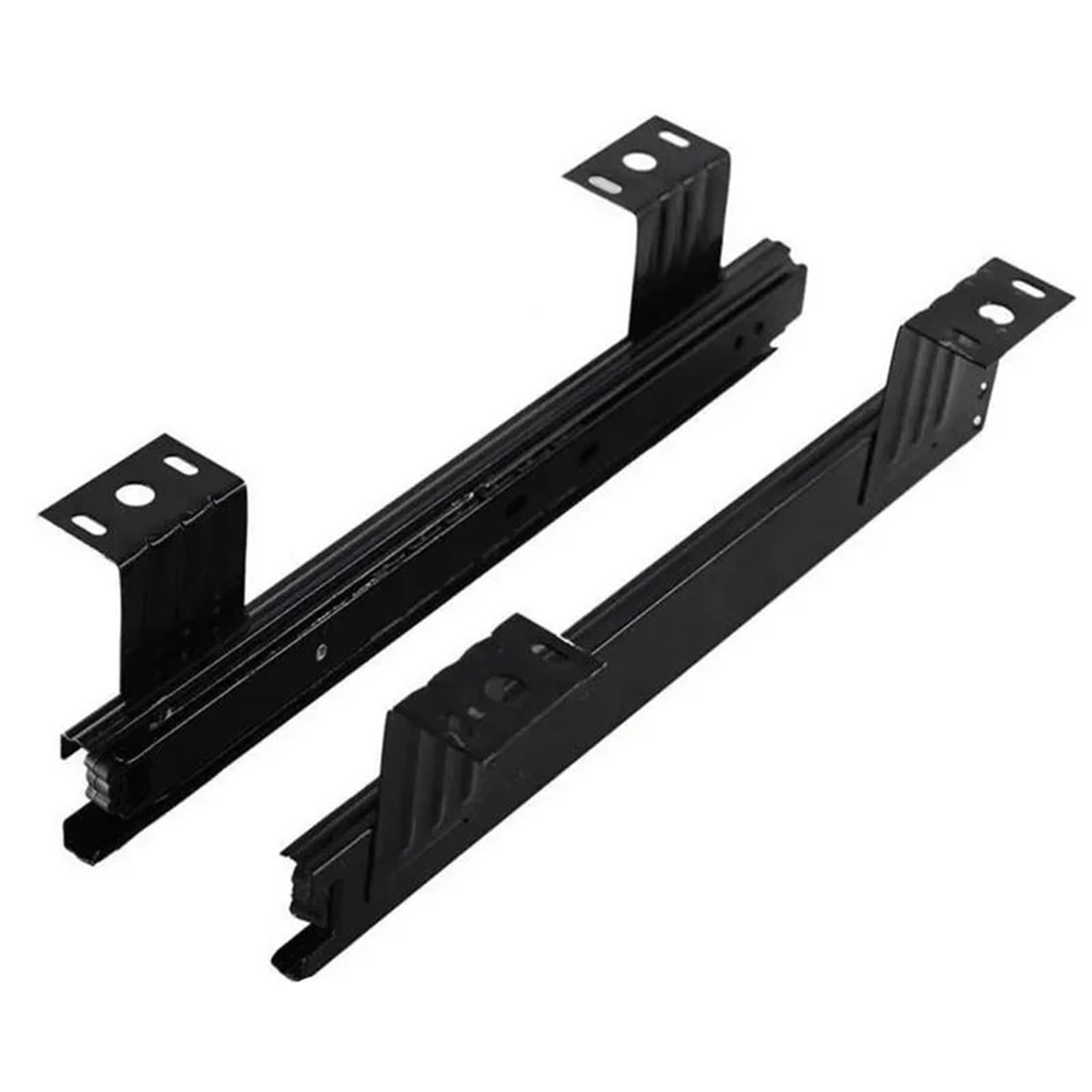 Ozlcua Color5 Drawer Slides 2Pcs 10-12" Three-Section Cabinet Slides Computer Keyboard Track Buffer Slide Bracket 25Cm/30Cm(Color5)
