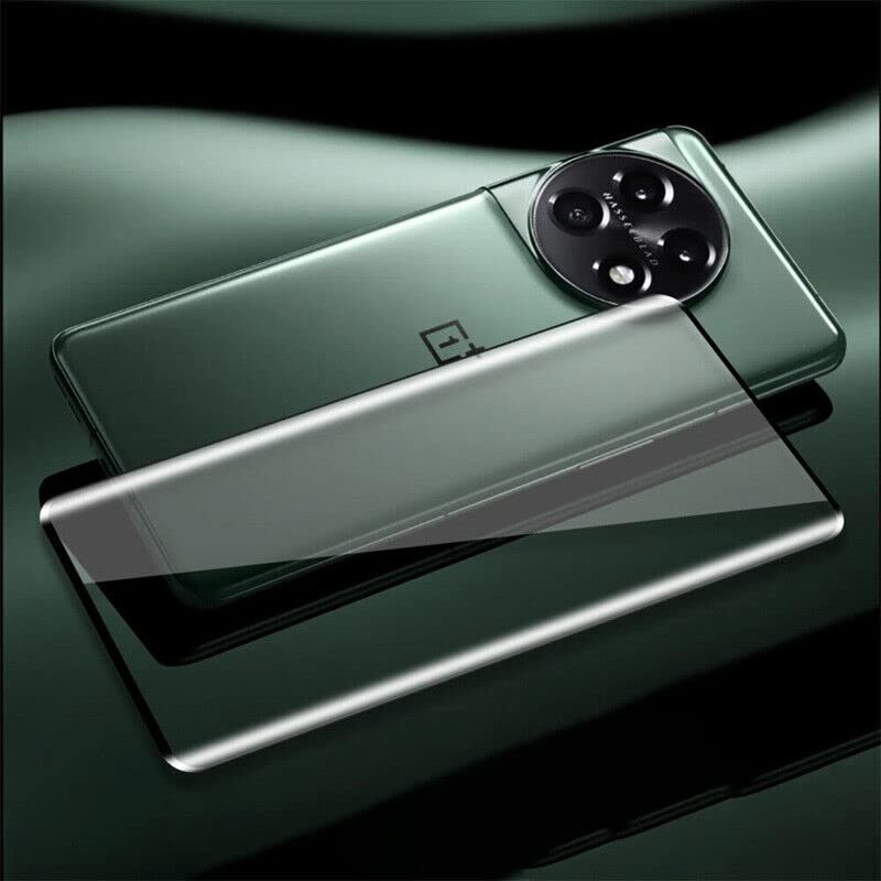 Image of For Oneplus 11 5G Tempered Glass Front Full Glue Screen Protector Full Screen Coverage [Edge to Edge] Slim Tempered Glass 9H Hardness Protector For Oneplus 11 5G Black