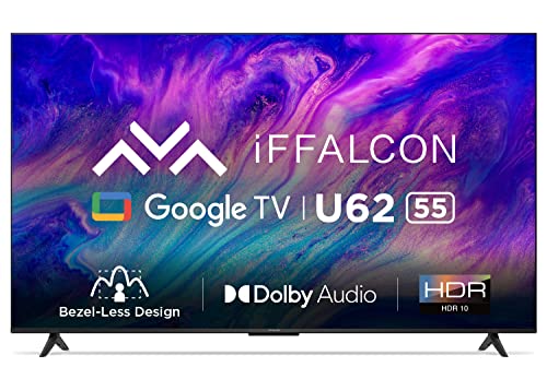 iFFALCON 138.7 cm (55 inches) 4K Ultra HD Smart LED Google TV iFF55U62 (Black) iFFALCON 138.7 cm (55 inches) 4K Ultra HD Smart LED Google TV iFF55U62 (Black)