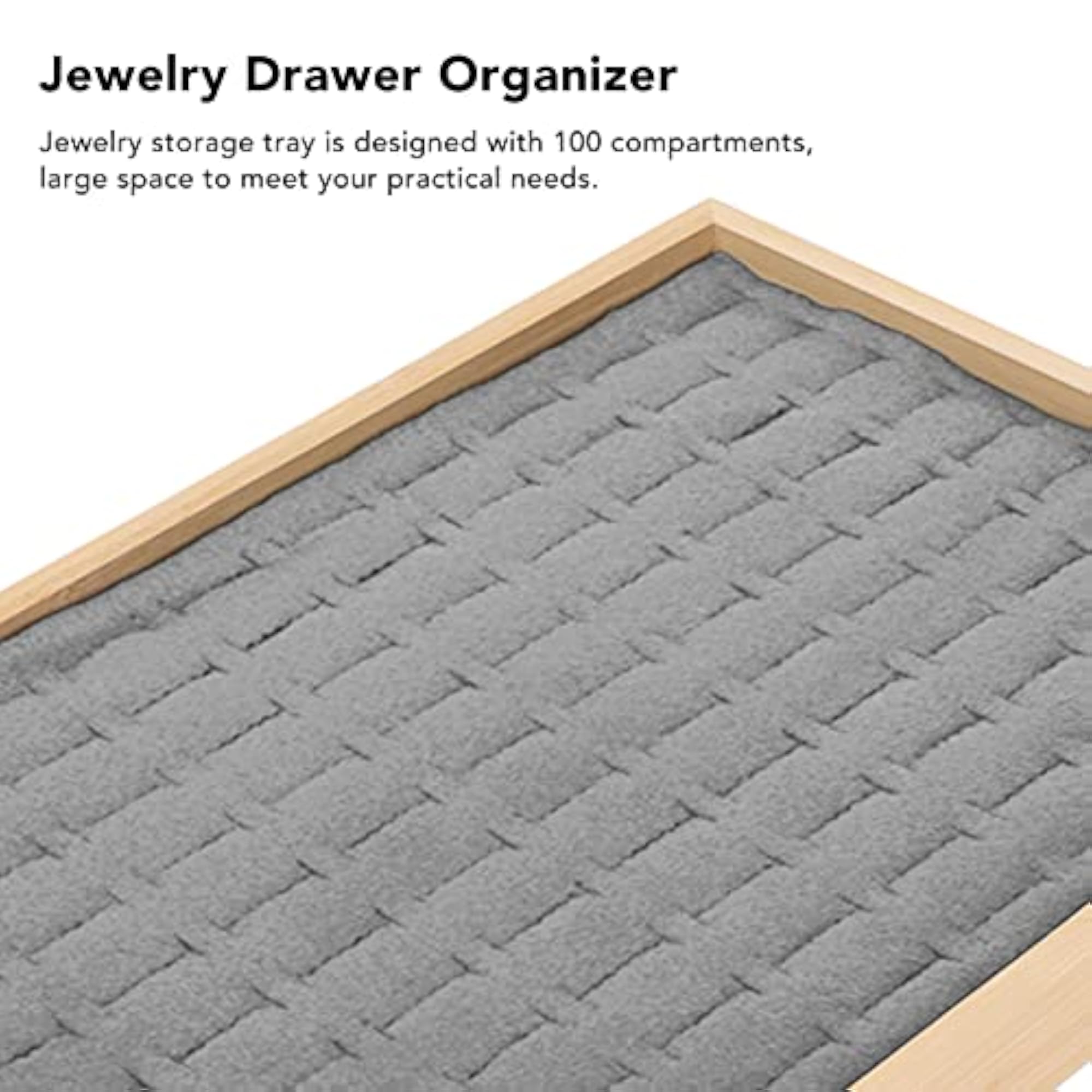 Jewellery Drawer Insert Organizer, 100 Grids