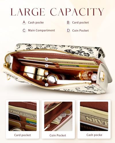 Crossbody Bag Cellphone Purse Wallet for Women - Leather Cellphone Purse Bag with Adjustable Shoulder Strap Girl3