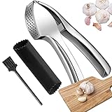 Professionelle knoblauchpresse: Dies ist die neue Art der CALIYO knoblauchpresse, immer noch mit einem ergonomischen Griff ausgestattet. Im Vergleich zu dem in der Stil One knoblauchpresse verwendeten Zinklegierungsmaterial verwenden wir eine innovative Chromlegierung, um diese knoblauchpresse ebenso langlebig zu machen. Es wurde entwickelt, um sich den unterschiedlichsten Bedürfnissen optimal anzupassen.