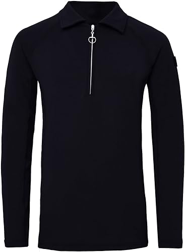 HORZE Tiana Equestrian - Polo de entrenamiento de manga larga con malla para mujer