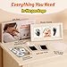 PewinGo Baby Hand and Footprint Kit,Inkless Baby Handprint Kit with 2 Safe Clean-Touch Ink Pads and a Wooden Picture Frame for Newborn,Gifts for New Parents, Shower gift