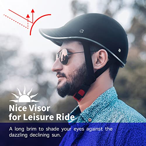 Frofile Bike Helmets For Adults - (Medium, Golden) Urban Baseball Cap Style Bicycle Helmet For Men Women #TOP1