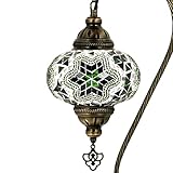lamparas de araña de cristal de bohemia 【Diseño especial】: nuestras lámparas de noche de mosaico fresco son mucho más elegantes de lo que parece la imagen.