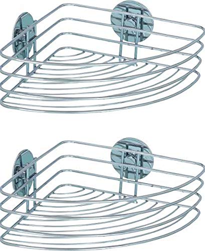Preisvergleich Produktbild WENKO Turbo-Loc® Eckablage, Befestigen ohne Bohren, 2er Set