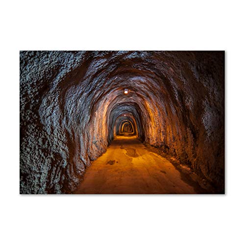 Dosseret en verre de sécurité trempé Tulup architecture tunnel orange