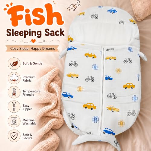 Image of StarAndDaisy Sleeping Sack for Baby | Soft Breathable Cotton, Sleep Bag with Zipper, Wearable Blanket, All-Season, For Boys & Girls