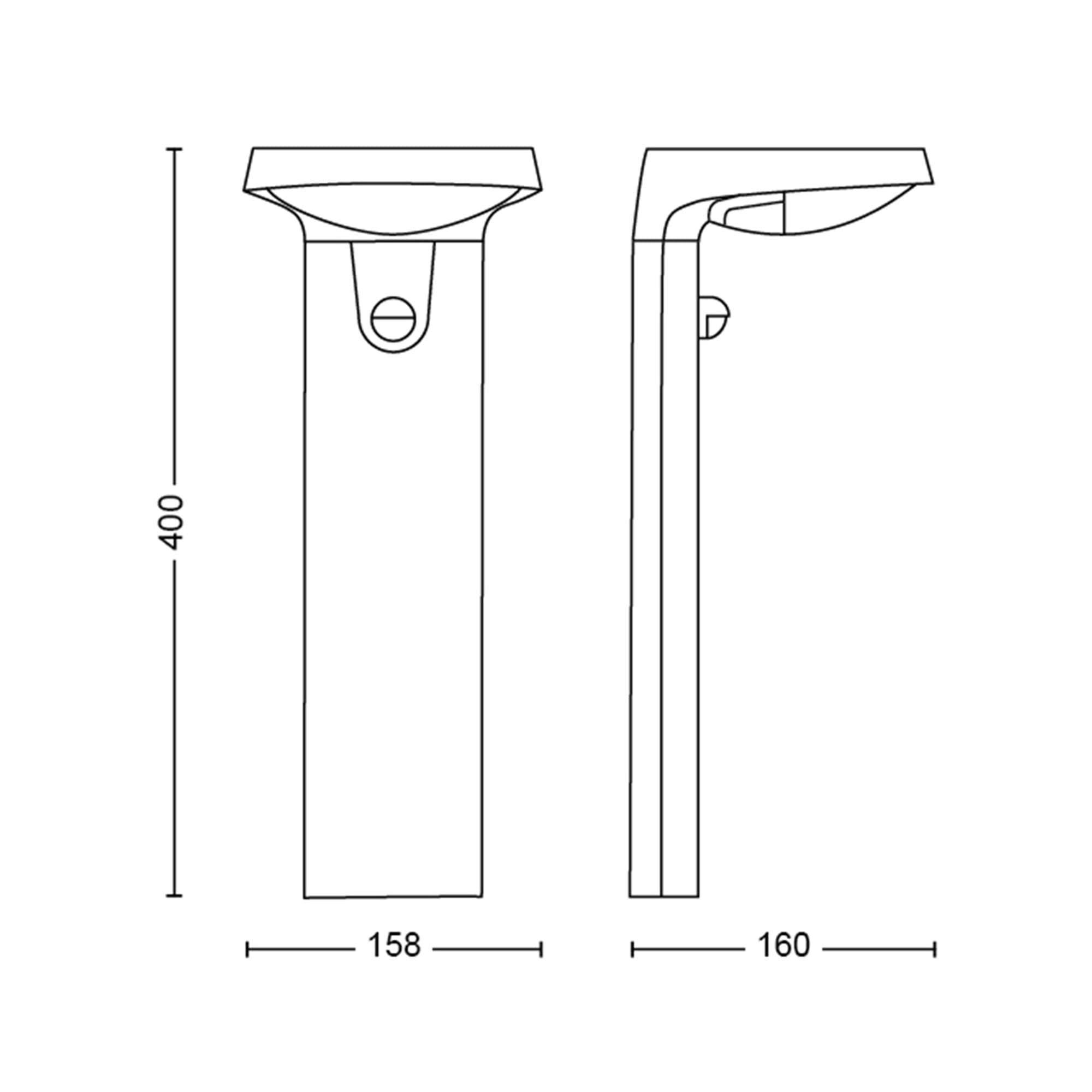 Philips LED Ultraefficient Zewnętrzna lampa solarna stojąca Tyla 18W, 4000 K, czujnik ruchu, 2 poziomy jasności, IP44