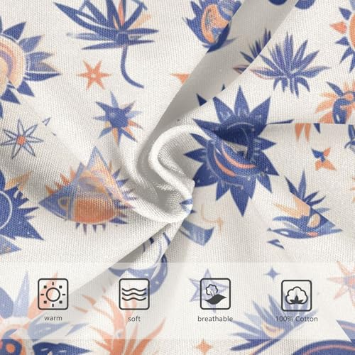 KLL Mystical Symbols with Snake Sun Moon Little Boys Comfort Briefs Underwear Cute Children Undies3