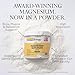 SOLARAY Magnesium Glycinate Powder 350 mg - Unflavored Magnesium Powder - Magnesium Supplement for Bone, Muscle, and Relaxation Support - Vegan, Non-GMO, 60-Day Guarantee - 50 Servings, 6 OZ