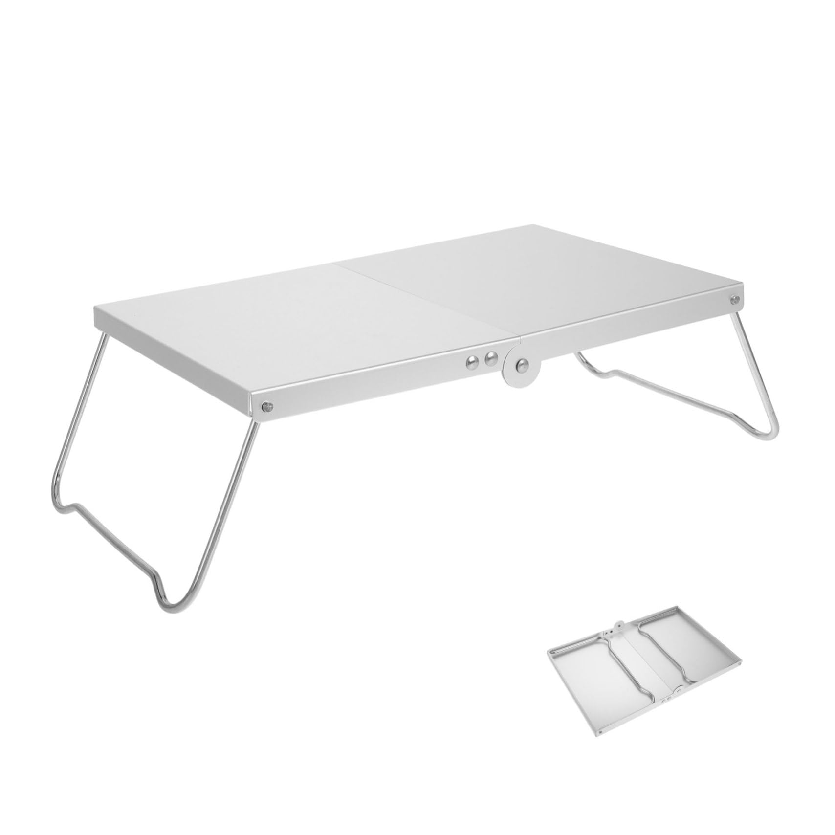 Table pliante d'extérieur Mikinona en aluminium compacte et légère pour le camping