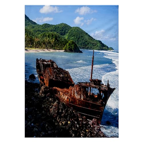3dRose Shipwreck East Coast 22x30 Bath Hand Towel