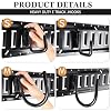 8 Pack Heavy Duty E-Track J Hooks E-Track Hangers Accessories with Rubber Wrapping Hang Tools for Enclosed Trailer Cargo Van Semi-Trucks Trailer(Black)