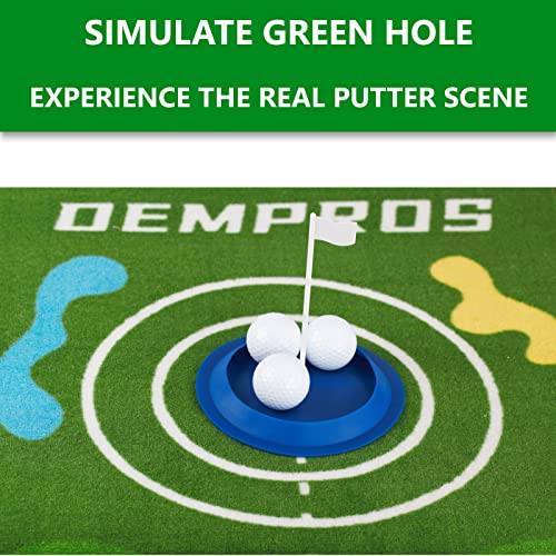 DEMPROS Portable Golf Putting Green Mat Set #TOP22