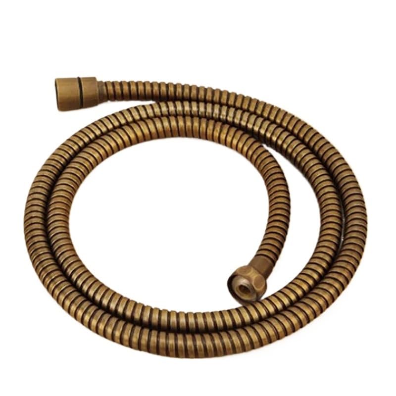 Manguera de ducha flexible de acero inoxidable de 1,5 m, diseño de doble bloqueo, tubo interior EPDM y ajuste universal a prueba de fugas para una fácil instalación, perfecto para mejorar el baño