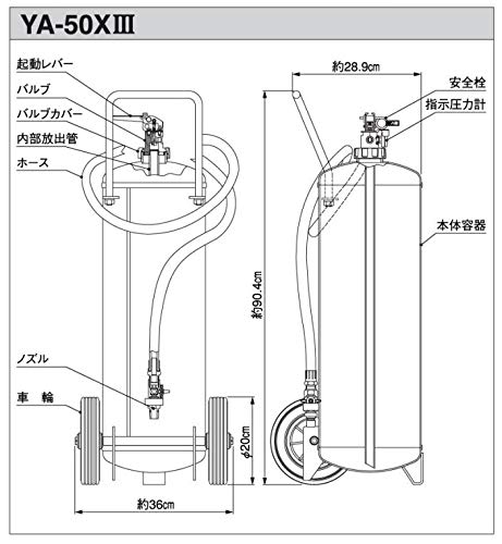 Amazon.co.jp: ヤマトプロテック 消火器 50型粉末 (蓄圧式粉末