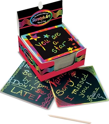 Melissa & Doug Scratch Art Rainbow Mini...