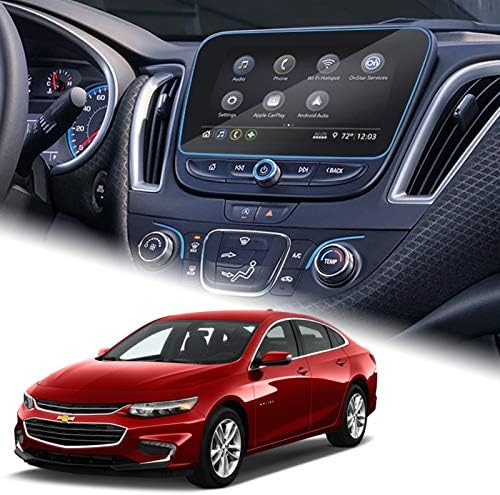 Moonlinks Malibu Screen Protector Compatible with Chevy Malibu Premier 2016-2025,Equinox Premier 2018-2024,Volt LT/Premier 2016-2019,High Definition Tempered Glass Screen Protector (8’’ Trapezoid)