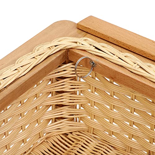 Image of Wicker Basket for Modular Kitchen For Vegetables and Fruits Storage (Size: 22 W Inches Including Channel) (22 inch W X 18 inch L X 6 inch H)
