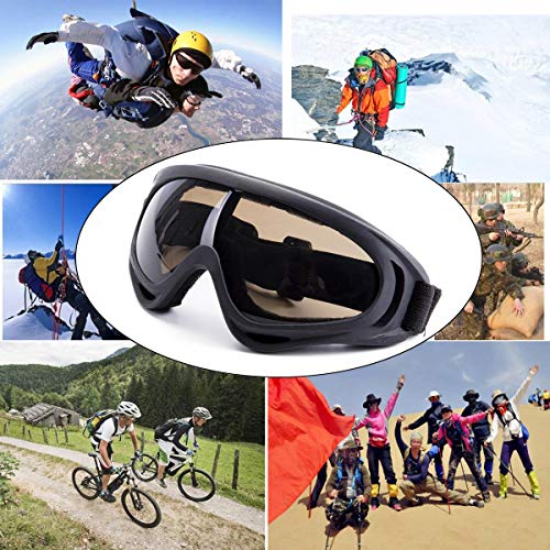 Dodoing Ski Goggles, Snowboard Goggles With Uv 400 Protection, Windproof, Dustproof, Anti-Glare Lenses Goggles For Motorcycle Cycling Outdoor Sports Eyewear For Kids, Boys & Girls, Youth, Men & Women #TOP2