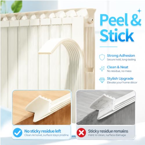 Image of ZOMPAGO Beige Foam Edge & Corner Protector Tape, 3 Rolls,0.35 inch Thick x 3.15 inch Wide x 6.56 FT, Strong Adhesive, Baby Proofing for Table Edge, Crib Edge, Sharp Furniture Edge Protection
