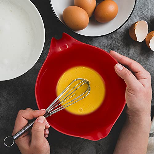 Glad Tigela de mistura com alça – 3 litros | Plástico resistente com bico para despejar e base antid