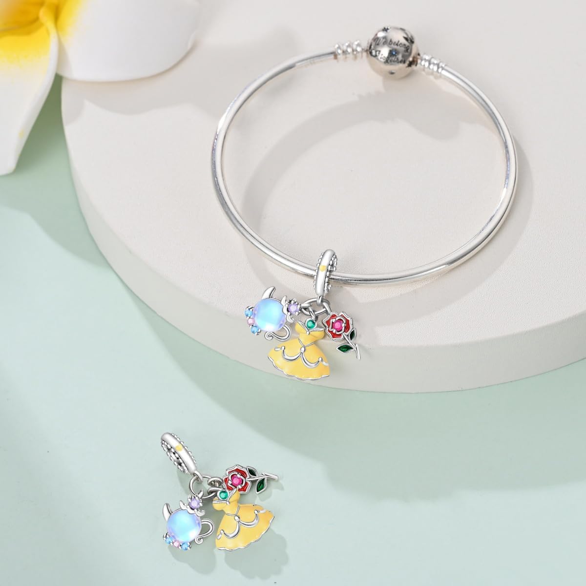 Cute Fashion Charms for Bracelets Necklaces 925 Sterling Silver with 5A Cubic Zirconia Love Heart Charms Jewelry Gift for Womens Mom - Image 5